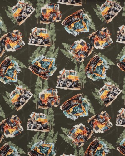 Store tunge køretøjer på grøn - Jersey