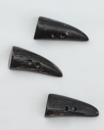 2 huls hornknap - ca. 65 mm