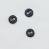 Lærredsknap, mørkeblå - ca. 13 mm