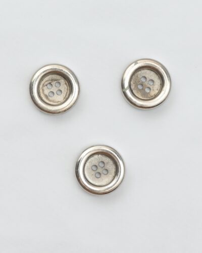 4-huls, sølvfarvet plastik - ca. 23 mm