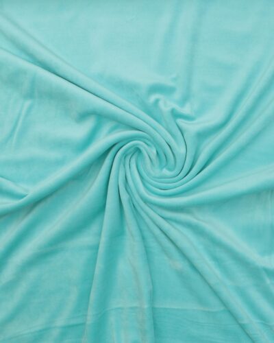 Stræk velour - Mintblå