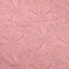 Lyserød med lysebrunt mønster - Twillvævet bomuld