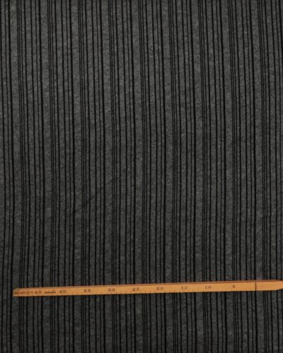 Alternative view of Grå med sorte striber - Uld/polyester