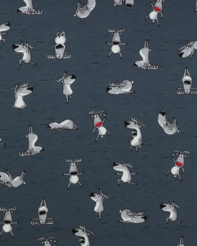 Rensdyr i skarp træning - French Terry