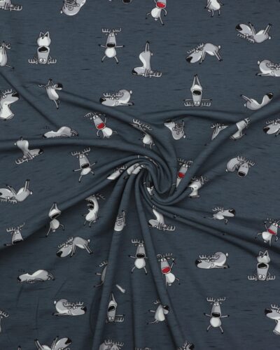 Rensdyr i skarp træning - French Terry