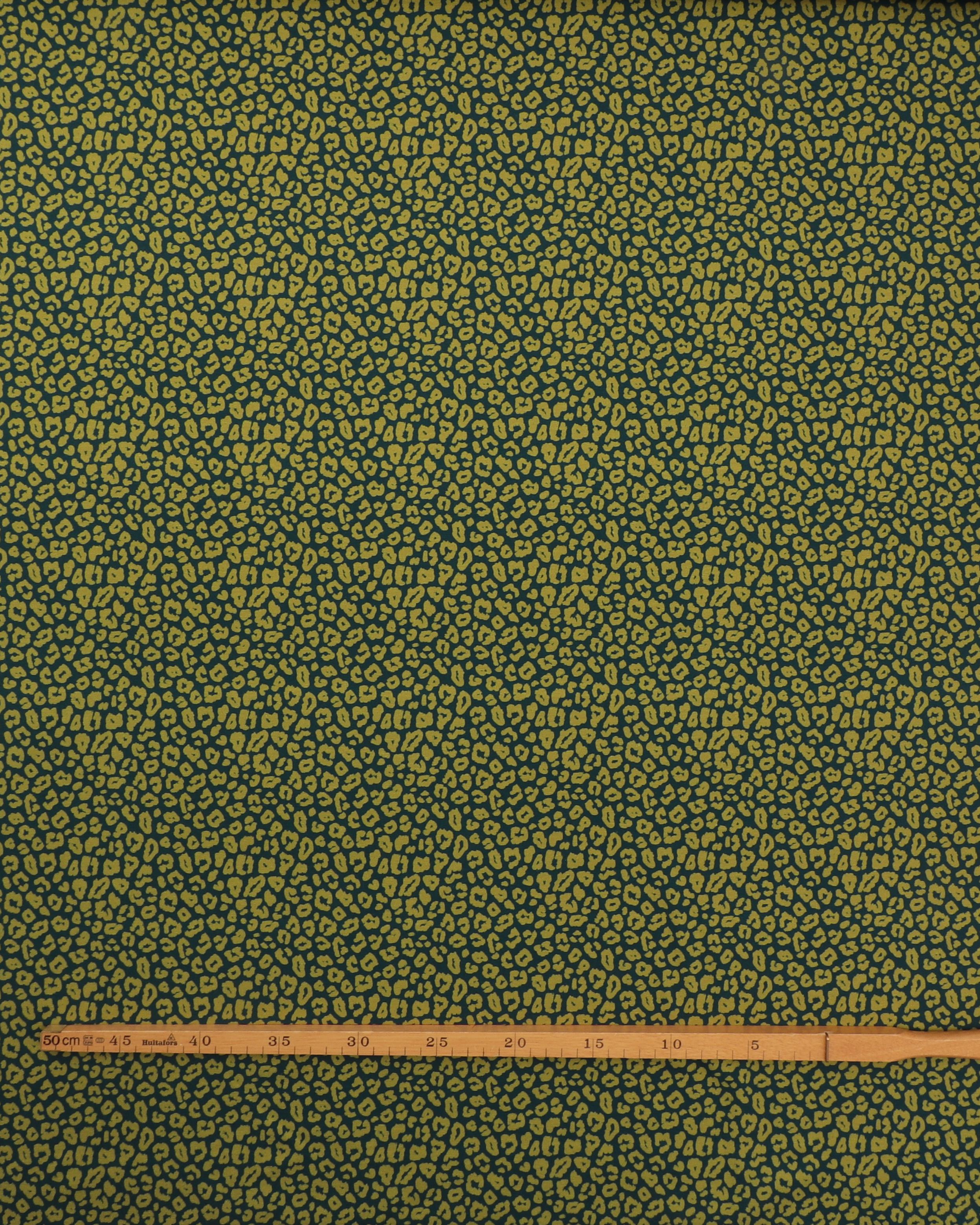 Mørkegrøn med lime mønster - Jersey 4 Mørkegrøn med lime mønster - Jersey - Billede 2