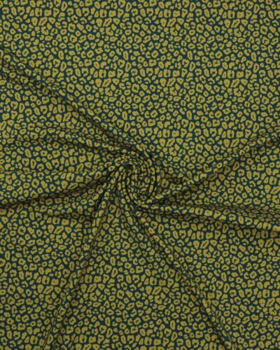 Mørkegrøn med lime mønster - Jersey 7 Mørkegrøn med lime mønster - Jersey