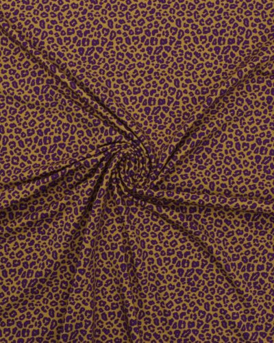 Olivengrøn med mørkelilla mønster - Jersey