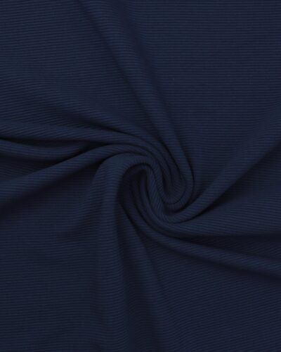 Mørk blå - Riflet jersey