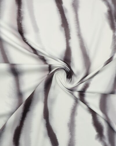 Bølget linjer i grå farver - Bade/bruseforhæng