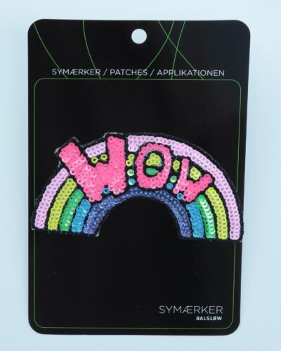 Wow, paliet regnbue, ca. 3/5x13 cm - Symærke