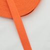 Orange, bomuld - Gjordbånd 30 mm