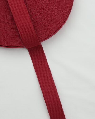 Lys vinrød, bomuld - Gjordbånd 30 mm