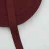 Bordeaux, bomuld - Gjordbånd 30 mm