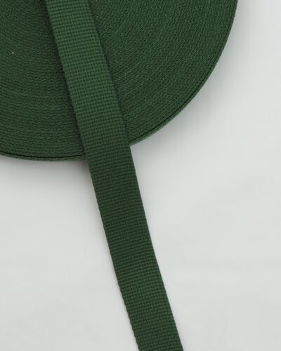 Grøn, bomuld - Gjordbånd 30 mm