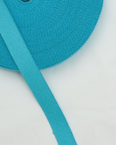 Turkis, bomuld - Gjordbånd 30 mm