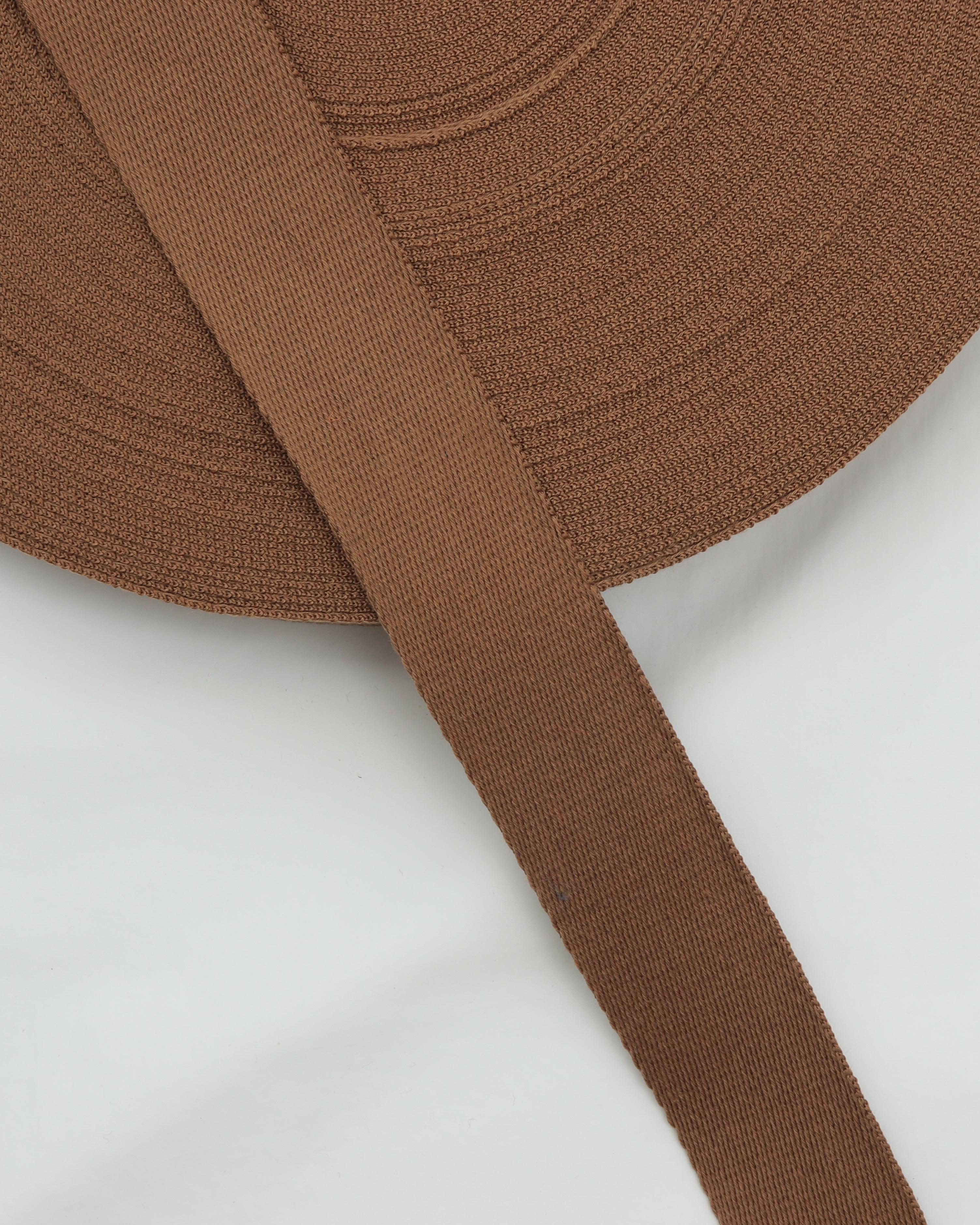 Lys brun, bomuld/polyester - Gjordbånd 40 mm - 20% Polyester, 80% Bomuld