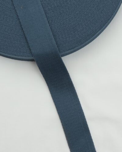 Støvet blå, polyester - Gjordbånd 40 mm