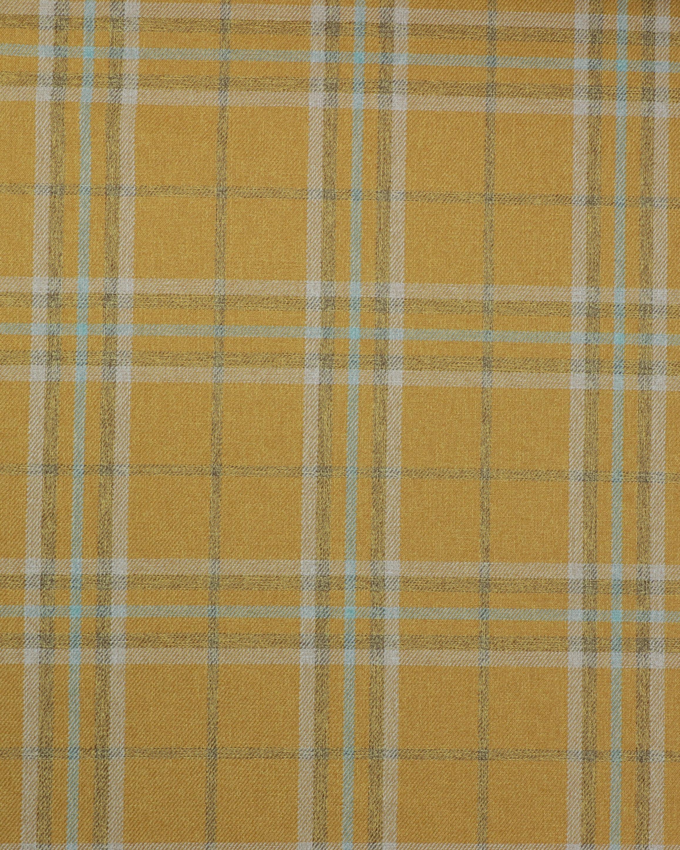 Tern med meleret karry - Møbel/gardinstof - 100% Polyester