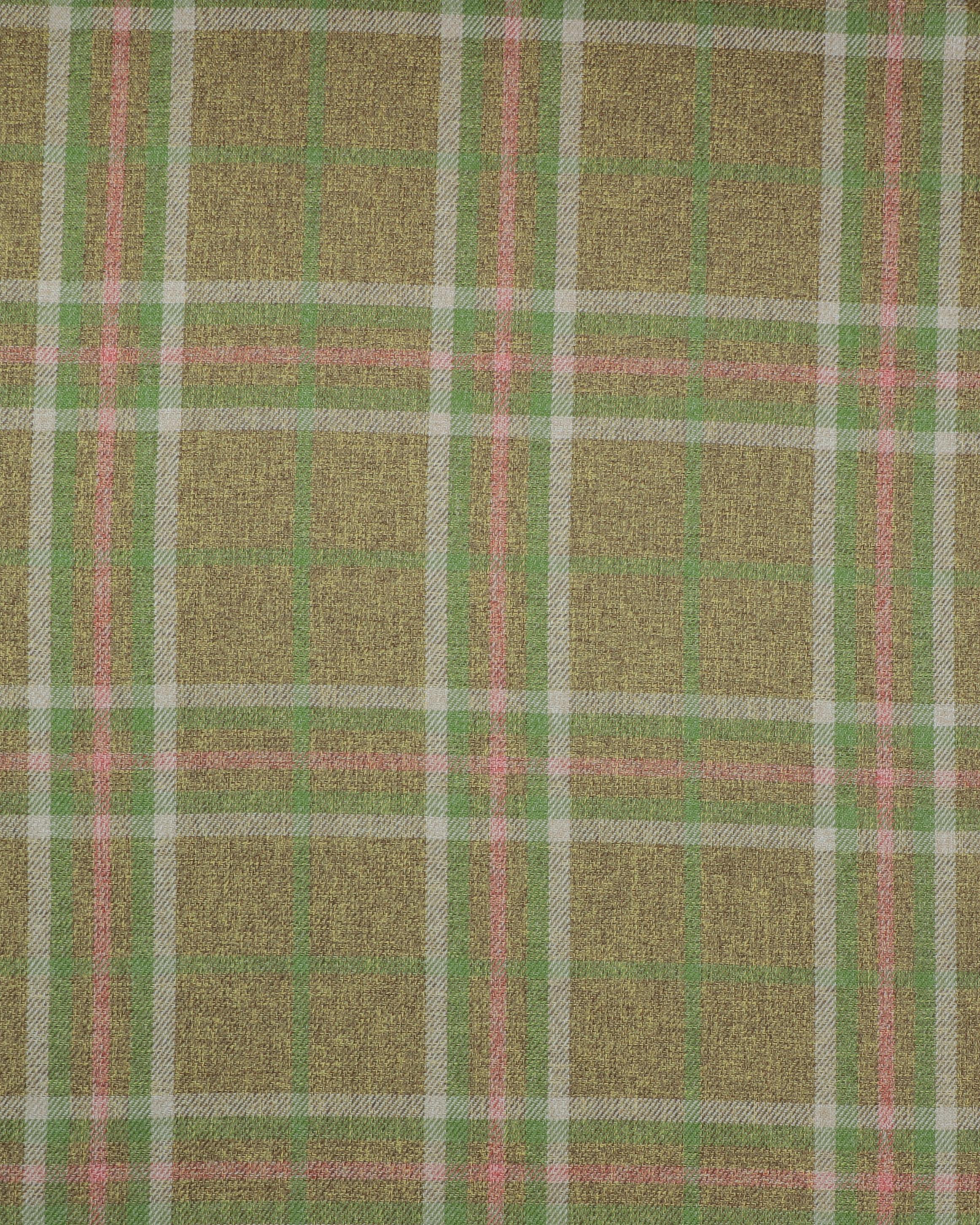 Tern med grøn - Møbel/gardinstof - 100% Polyester