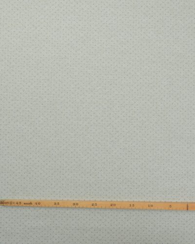 Alternative view of Offwhite med grønne prikker - Gardinstof