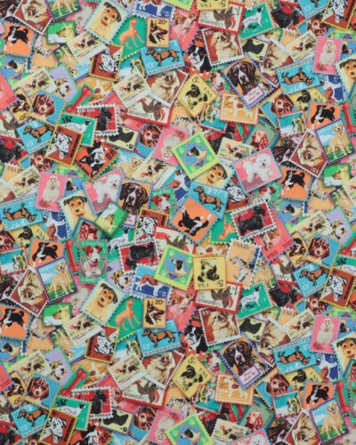 Frimærker med hunde - Patchwork