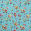 Luftballon med blomster i kurven - Patchwork