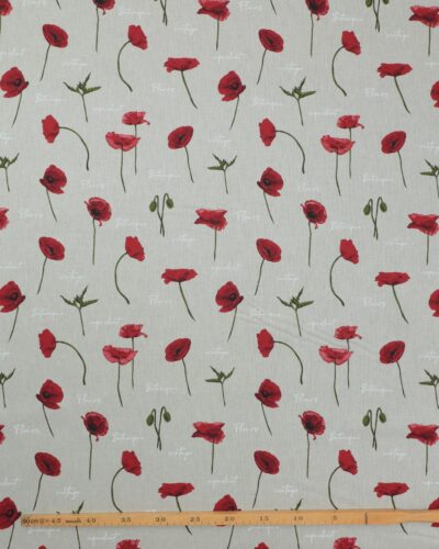 Alternative view of Lys natur med valmuer - Boligtekstil