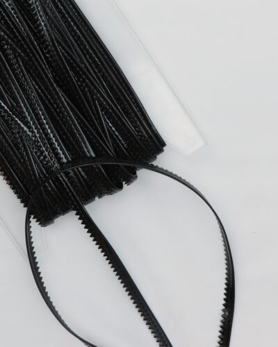 Sort laklook - Tittebånd