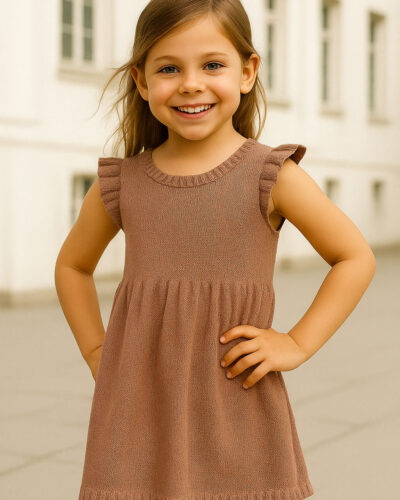 Hald Børne Top/Kjole, model 2773 - Str. 2-12 år