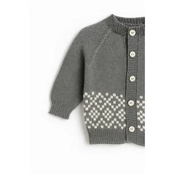Vemb baby cardigan model 2777 - str. 0-24 mdr. 4 Vemb baby cardigan model 2777 - str. 0-24 mdr. - Billede 2