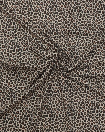 Dyreprint på cremefarvet bund - Bomuld