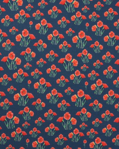 Valmuer på blå bund - Jersey