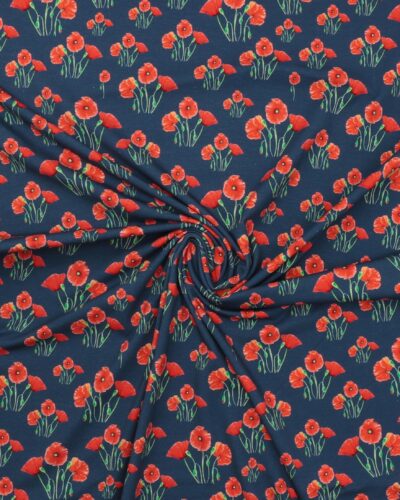 Valmuer på blå bund - Jersey