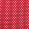 Rød med hvide prikker - Bomuld
