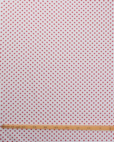 Alternative view of Hvid med røde prikker - Bomuld