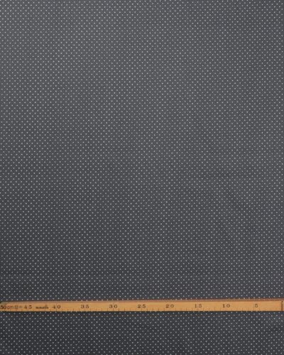 Alternative view of Grå med lille hvid prik - Bomuld