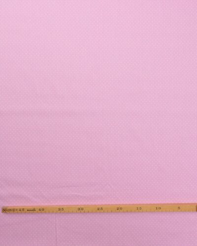 Alternative view of Lyserød med lille hvid prik - Bomuld