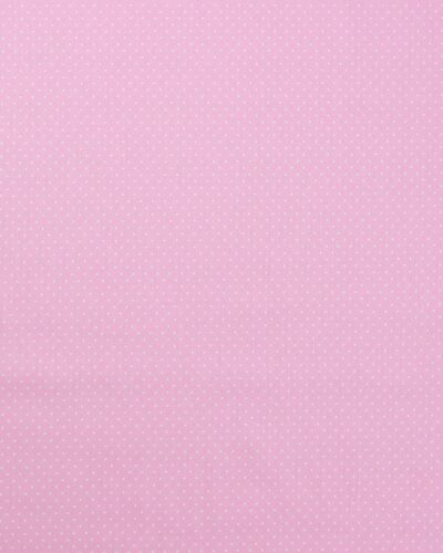 Lyserød med lille hvid prik - Bomuld