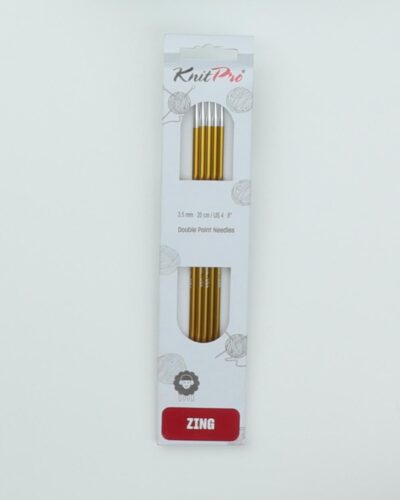 KnitPro Zing strømpepinde 20 cm - 3,5