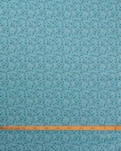 Alternative view of Lys blå m. små blomsterbuketter - Patchwork