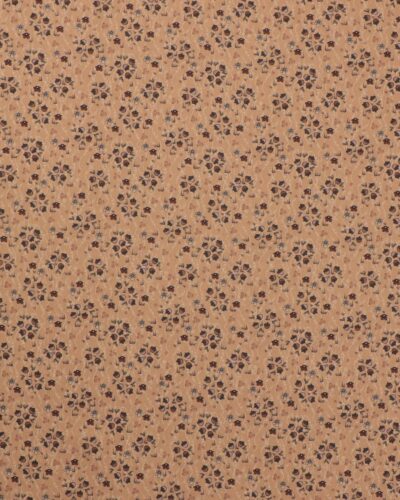 Lys karamel m. små blomster og agern - Patchwork