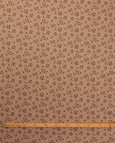 Alternative view of Lys karamel m. små blomster og agern - Patchwork