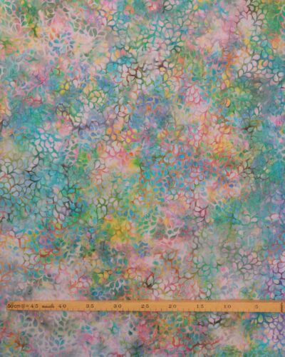 Alternative view of Bladmønster på multifarvet bund - Bali