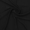 Sort med smal glimmerstribe i sort - Chiffon, polyester