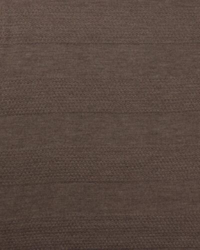 Meleret brun med mønster - Uld/polyester jersey