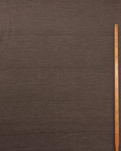 Alternative view of Meleret brun med mønster - Uld/polyester jersey
