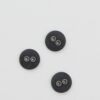 2-huls, sort m. metalhul - ca. 15 mm
