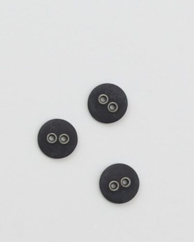 2-huls, sort m. metalhul - ca. 15 mm