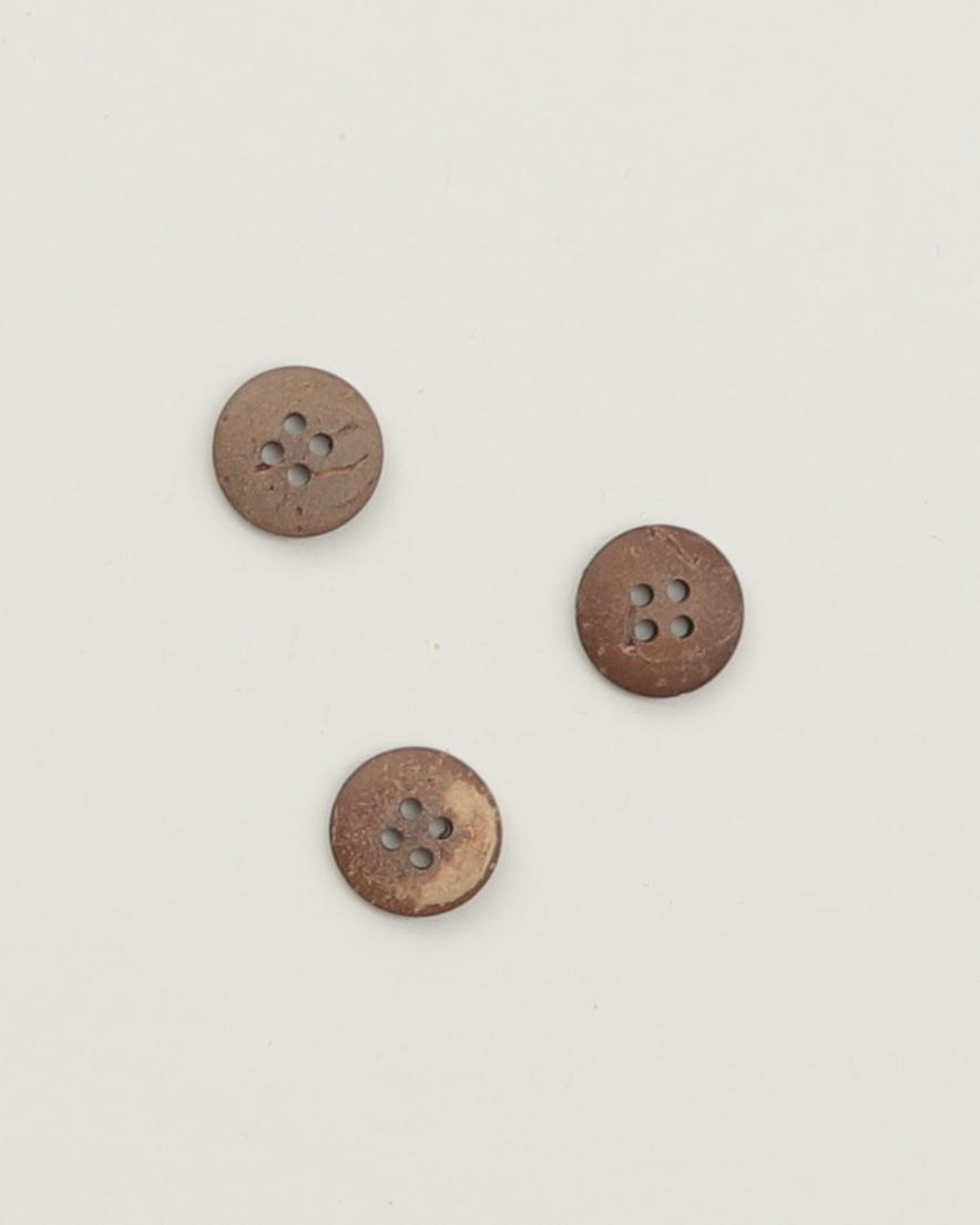 4-huls - 15 mm kokosknap